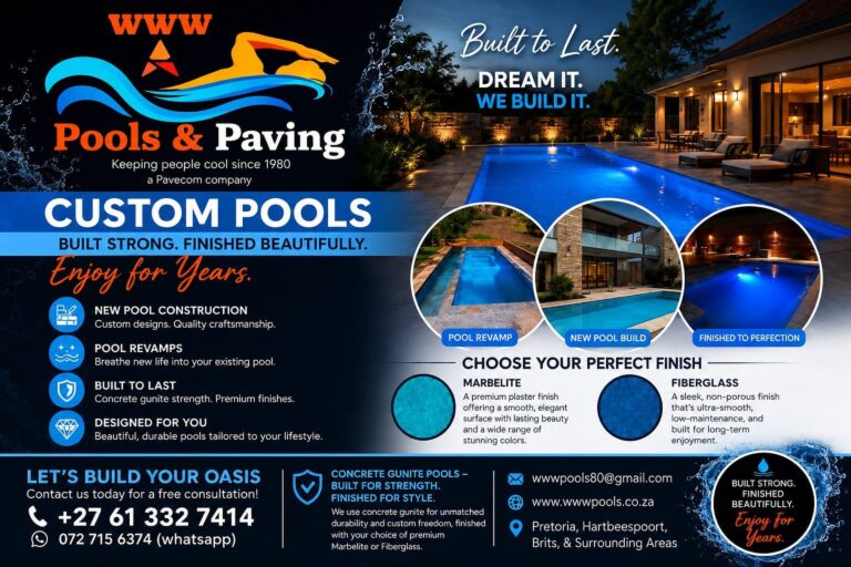 WWW Pools — swimming pool project in Pretoria