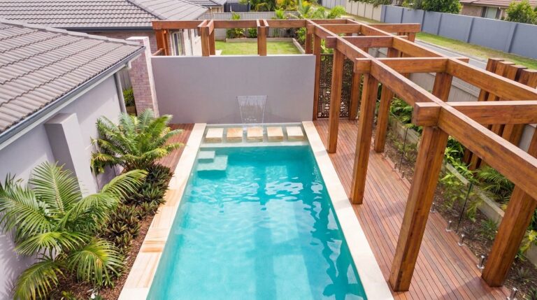 Subtropical Garden & Pool Service — pool project photograph 7 of 8 — aerial view