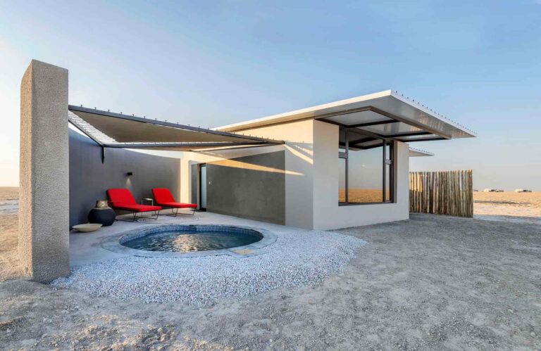 NSPI award-winning pool by Pools For Africa in Cape Town, Western Cape — Moonstone Fibreglass pools from Pools For Africa The Crown Jewel of Etosha King Nehale Resort — photograph 3 of 3
