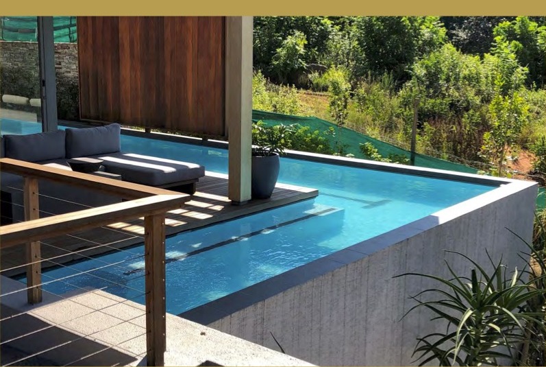 NSPI award-winning pool by Kenny Matthews Pools cc in KwaDukuza Local Municipality, KwaZulu-Natal — Unusual Structure