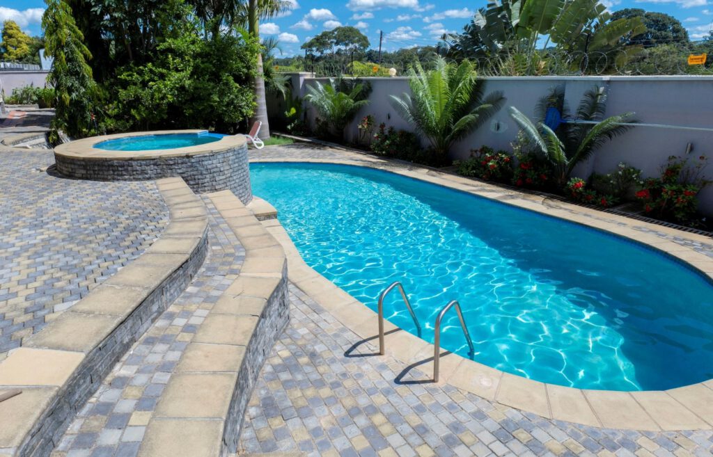 NSPI award-winning pool by Oasis Pools Zambia in Lusaka, Zambia — Residential Gunite / Hand Packed Concrete (over 20m²)