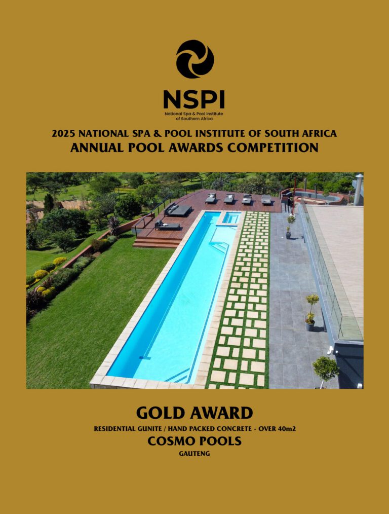 NSPI award-winning pool by Cosmo Pools in Centurion, Gauteng — Residential Gunite / Hand Packed Concrete (over 40m²) — photograph 2 of 2