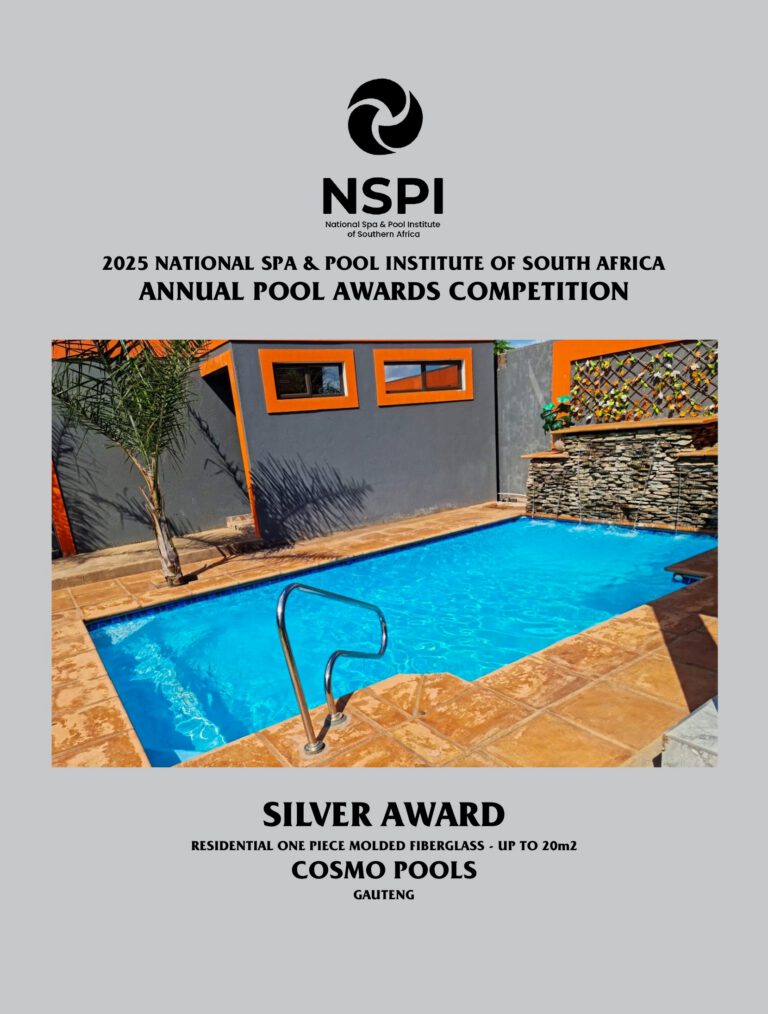 NSPI award-winning pool by Cosmo Pools in Centurion, Gauteng — Residential One-Piece Moulded Fibreglass (up to 20m²) — photograph 2 of 2