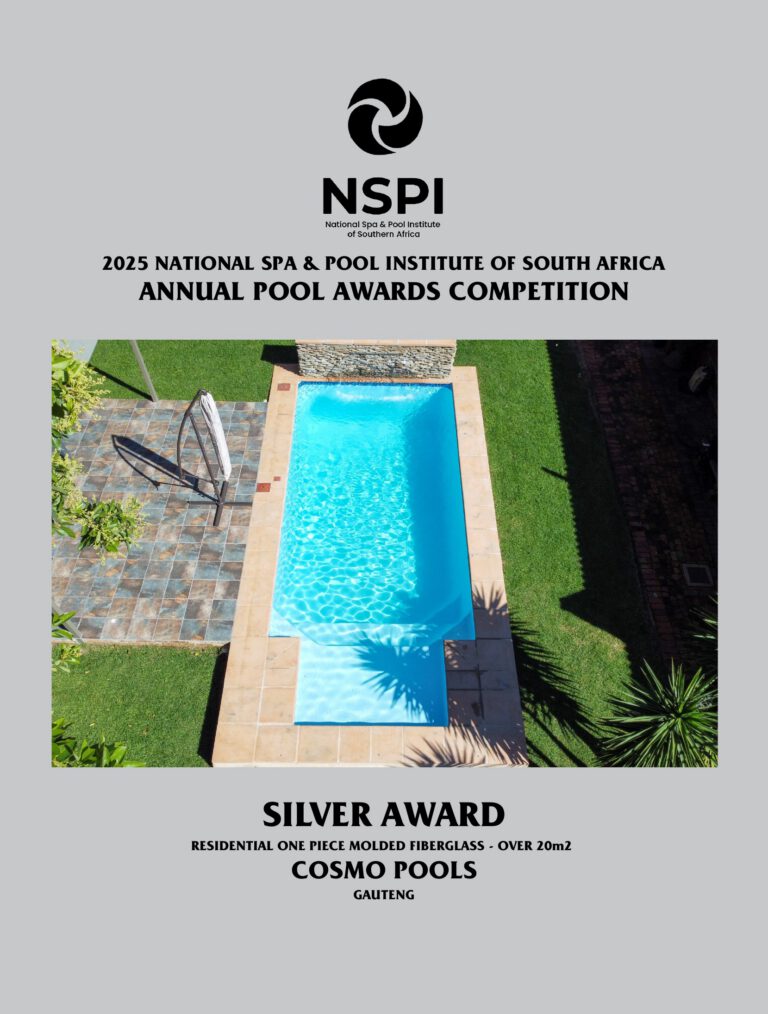 NSPI award-winning pool by Cosmo Pools in Centurion, Gauteng — Residential One-Piece Moulded Fibreglass (over 20m²) — photograph 2 of 2