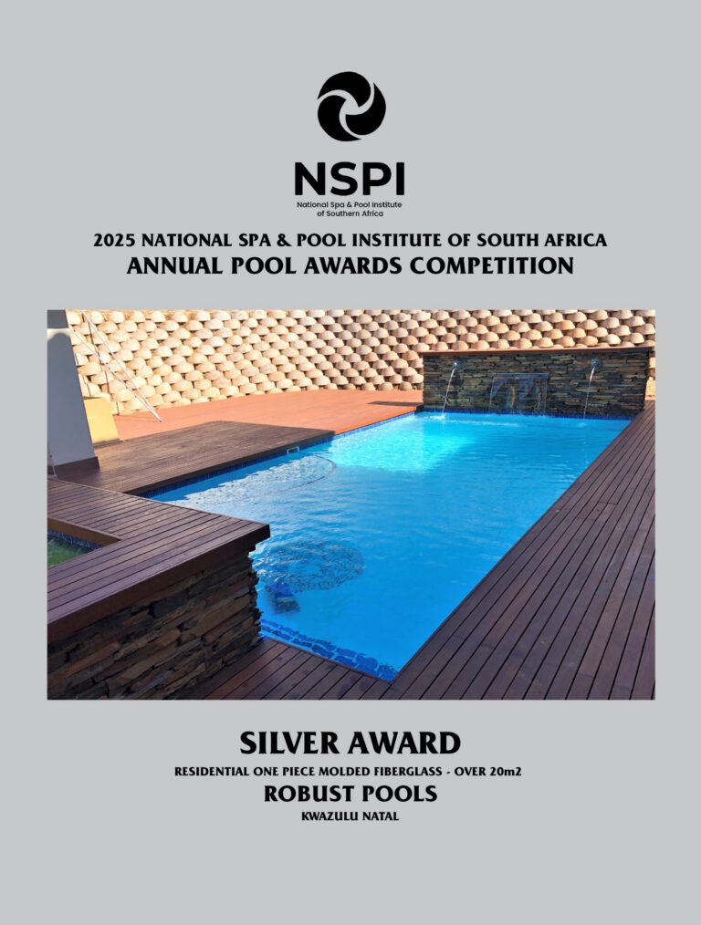 NSPI award-winning pool by Robust Pools and Paving in Durban, KwaZulu-Natal — Residential One-Piece Moulded Fibreglass (over 20m²) — photograph 2 of 2