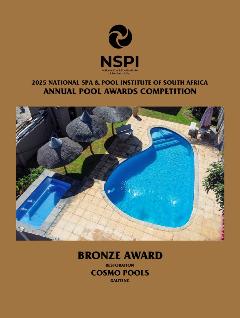 NSPI award-winning pool by Cosmo Pools in Centurion, Gauteng — Restoration — photograph 2 of 2