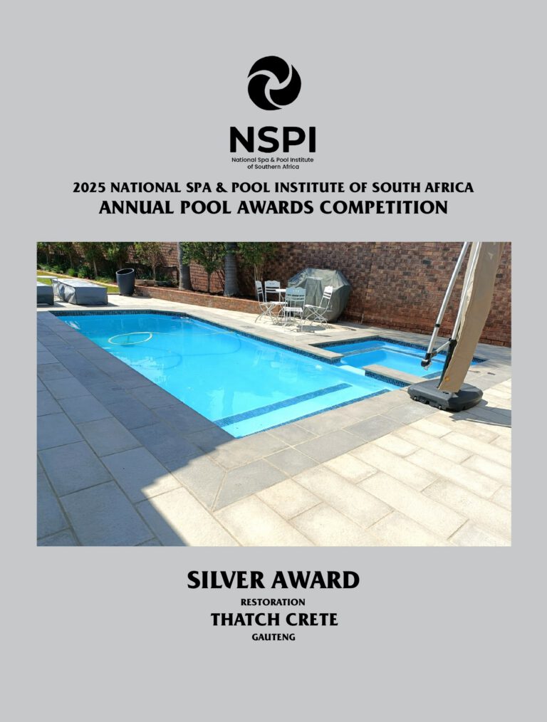 NSPI award-winning pool by Thatch Crete Gauteng cc in Boksburg, Gauteng — Restoration — photograph 2 of 2