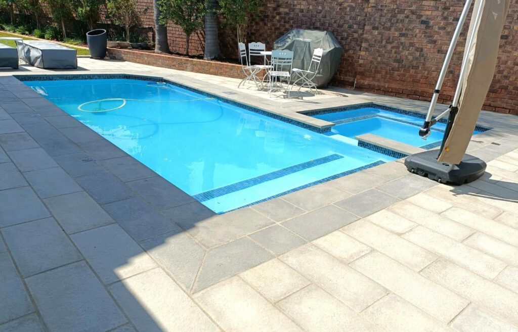 NSPI award-winning pool by Thatch Crete Gauteng cc in Boksburg, Gauteng — Restoration