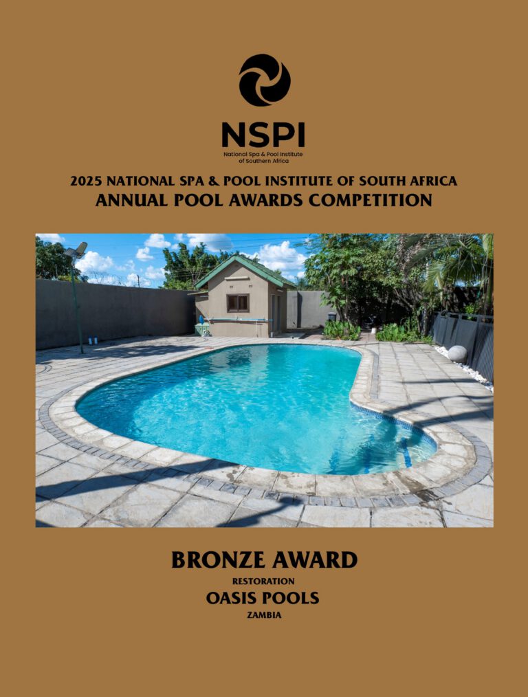 NSPI award-winning pool by Oasis Pools Zambia in Lusaka, Zambia — Restoration — photograph 2 of 2