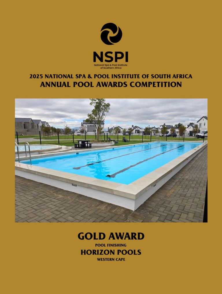 NSPI award-winning pool by Horizon Pools (Pty) Ltd in Strand, Western Cape — Pool Finishing — photograph 2 of 2
