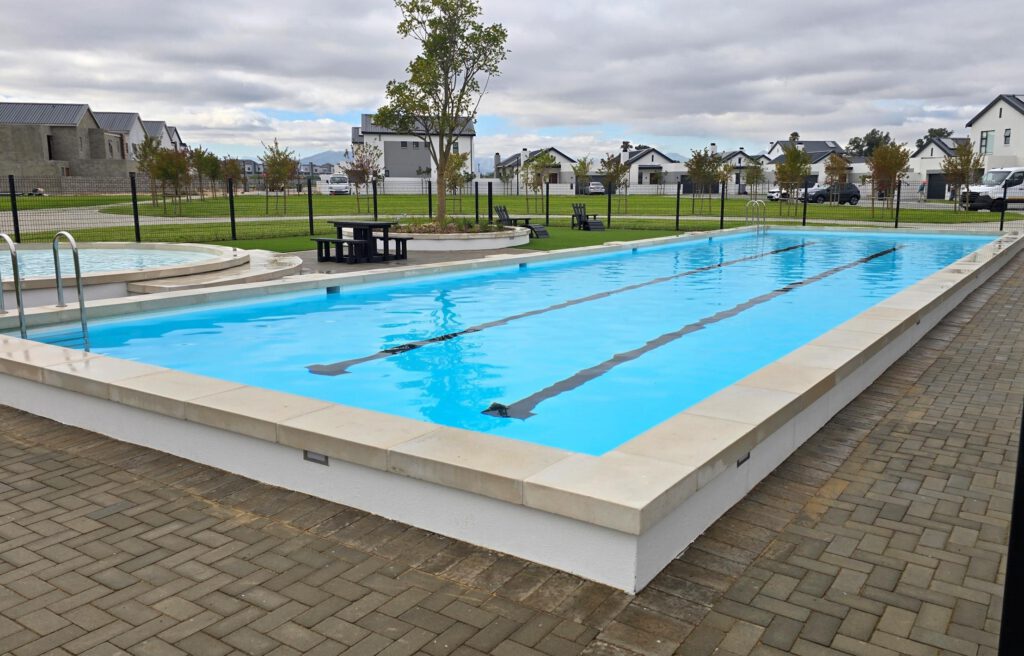 NSPI award-winning pool by Horizon Pools (Pty) Ltd in Strand, Western Cape — Pool Finishing