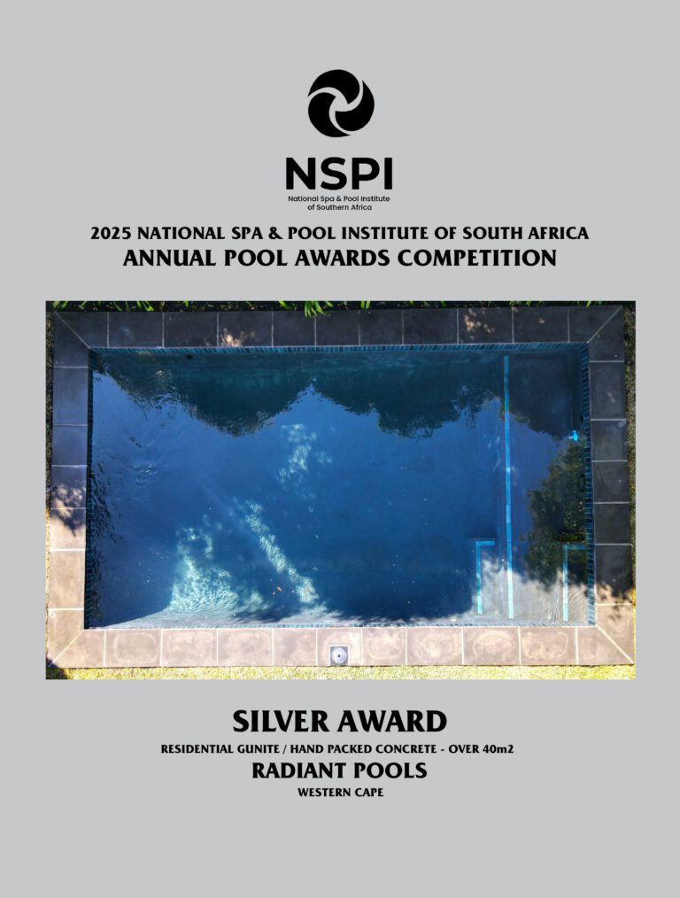 NSPI award-winning pool by Radiant Pools in Cape Town, Western Cape — Residential Gunite / Hand Packed Concrete (over 40m²) — photograph 2 of 2