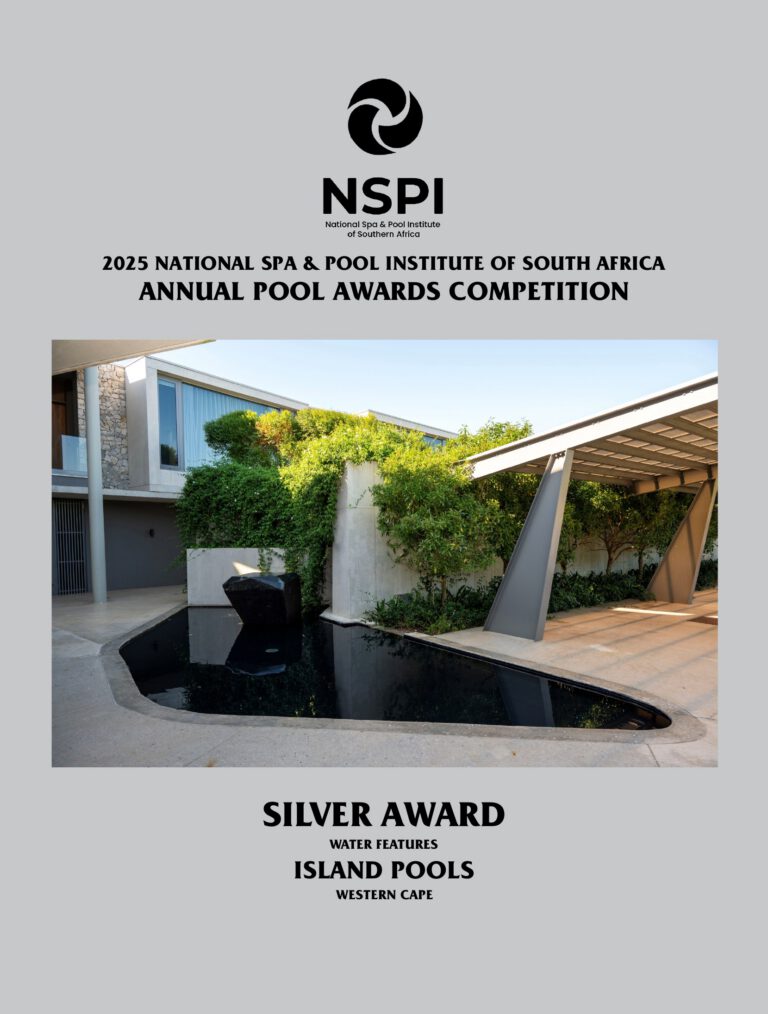 NSPI award-winning pool by Island Pools in George, Western Cape — Water Features — photograph 2 of 2